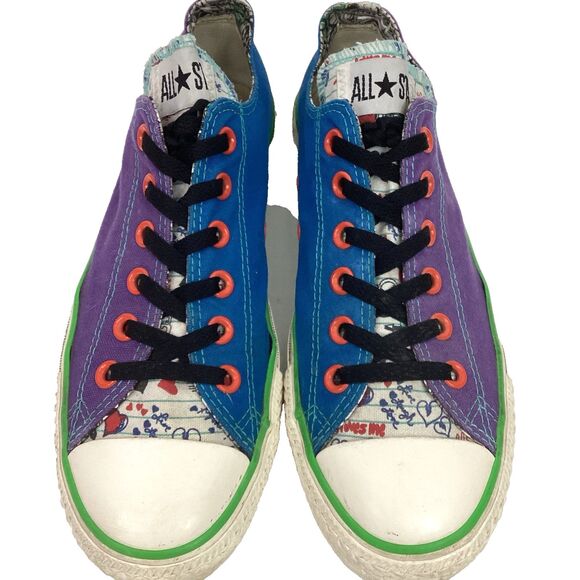 Converse All-Star Men's 7/Womens 9 Colorblock Purple & Blue Wolfie Skate 122683F - Picture 5 of 11